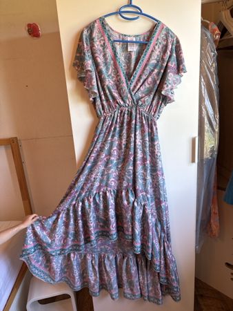 Sommer Seidenkleid Grösse M-XL