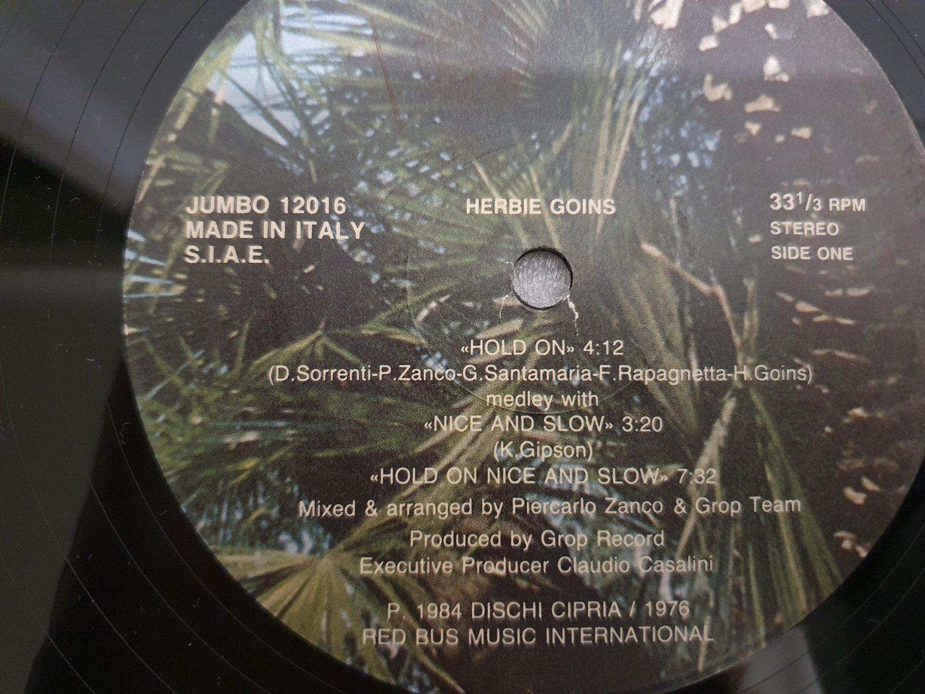 Vinyles: Herbie Goins - Hold On - Nice And Slow – D'occasion à Uster par Vinyl-Leidenschaft 3
