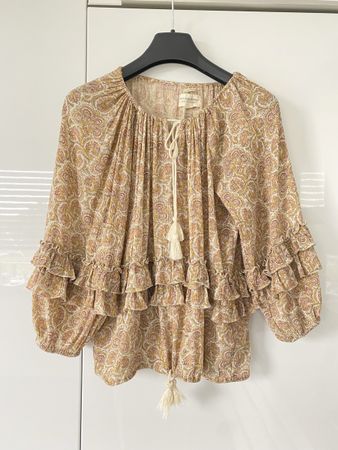 RALPH LAUREN Denim&Supply, Boho Bluse Gr.S (wie M) beige