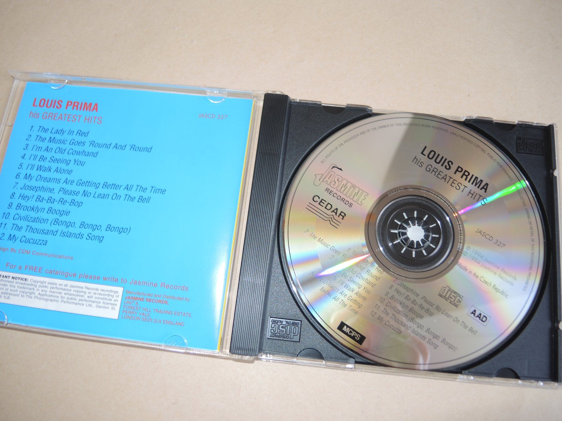 CDs: CD Louis Prima - His Greatest Hits - I'll walk alone ... – Gebraucht aus Rorschach von maeck8 1