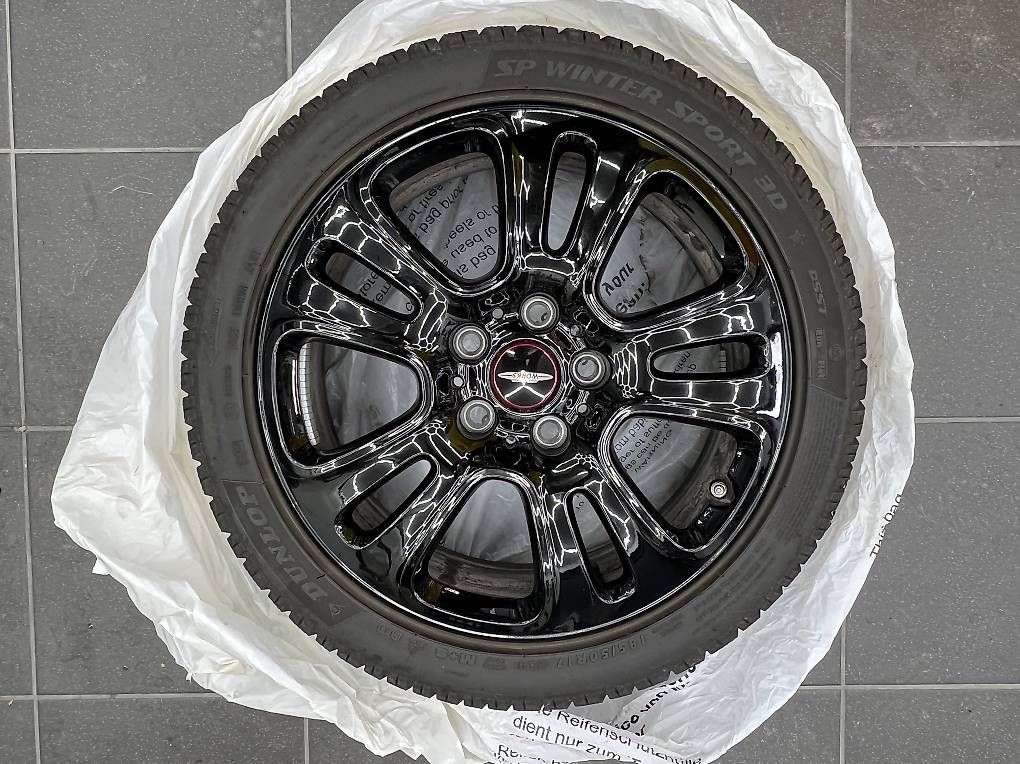 Mini Pneus & Kompletträder: Jantes Alu Mini JCW 17' Double Spoke 510 Jet Black – Gebraucht aus Argnou (Ayent) von crf460 2