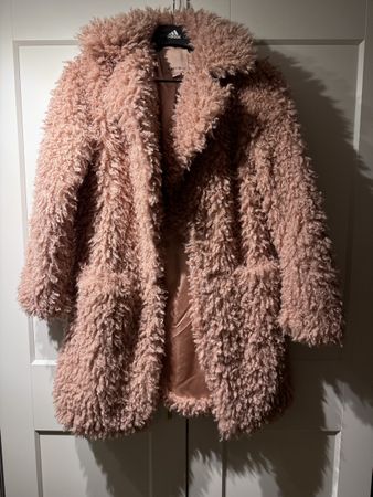 Warme AMISU Winterjacke in Rosa, Grösse 34