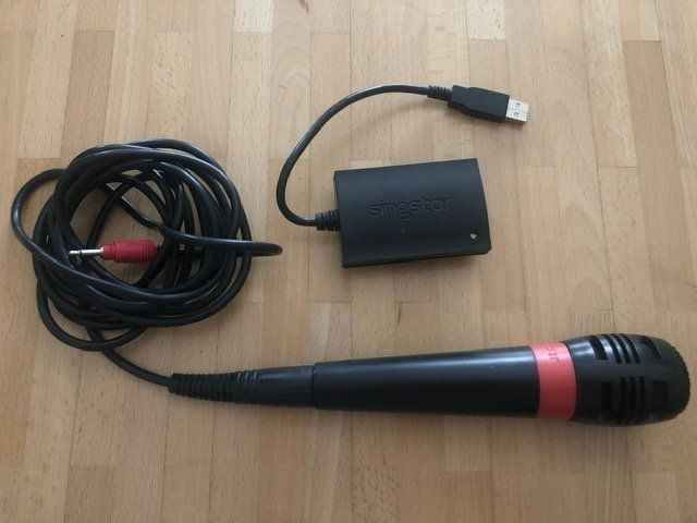 Sony Mikrofone: Singstar Mikrofon Original inkl. Adapter - PS 3 und 4 – Gebraucht aus Nussbaumen AG von Pika-Shop