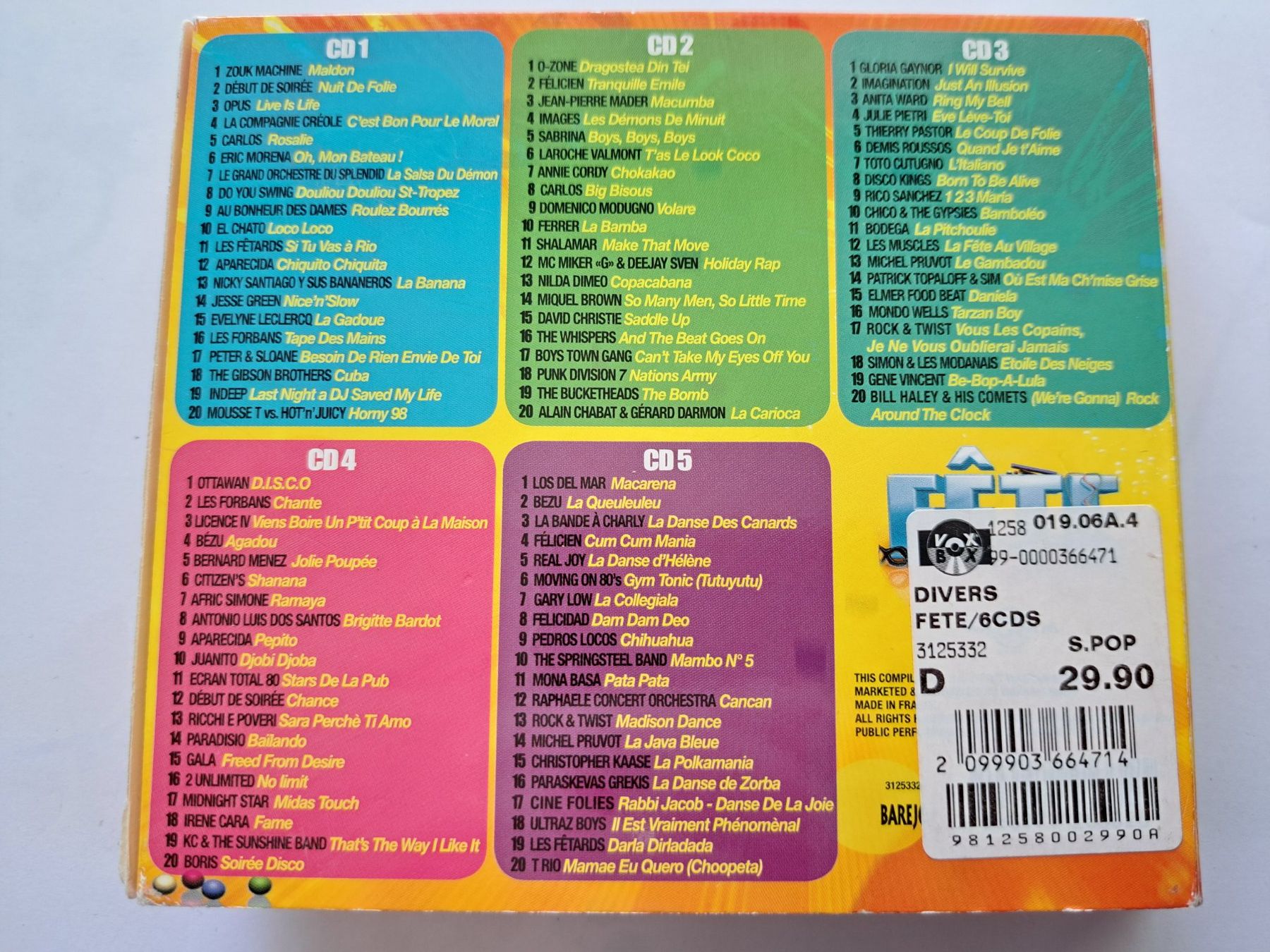 CD: Coffret 5 Cds Fête – Usato da Pully venduto da bro_n52j 2