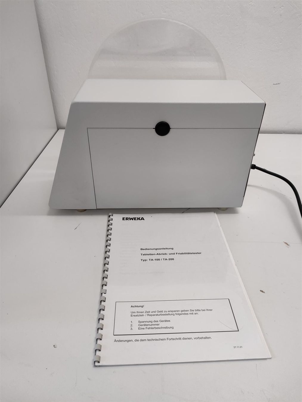Accessori da laboratorio: Friabilitätstester von Erweka, Typ TA 100 – Usato da Niederdorf venduto da LeptonAG_Labor 7