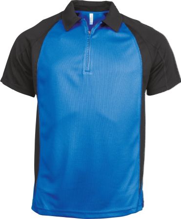 Bicolor-Sport-Polo Herren KS047 / M