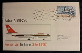 FLUGPOST-BRIEF AIRBUS A-310-220 SWISSAIR