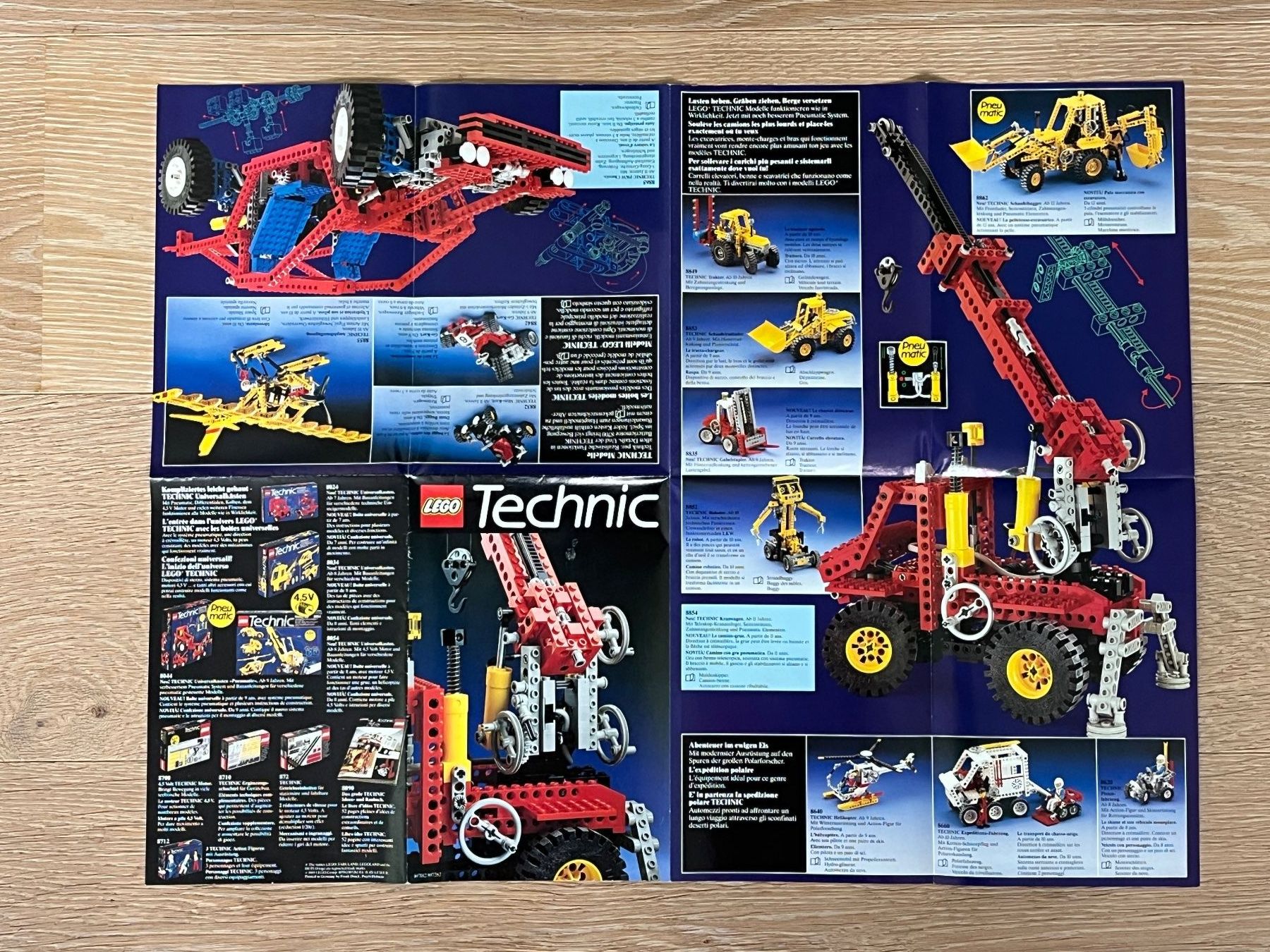 Foto & Immagini: LEGO Technic Plakat / Poster Pneumatic Bagger 8862 von 1989 – Usato da Winterthur venduto da Wusa01 1