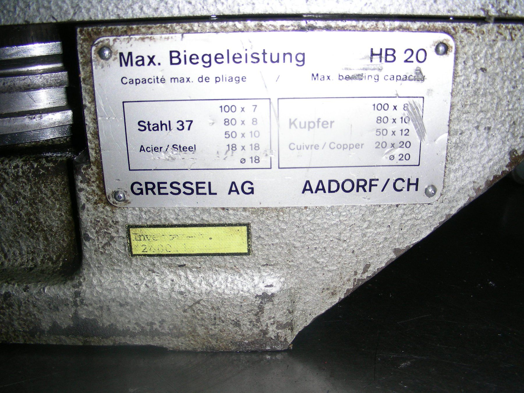 Gressel Tutti gli attrezzi: Biege Apparat Gressel HB20 – Usato da Beinwil am See venduto da kari50 7