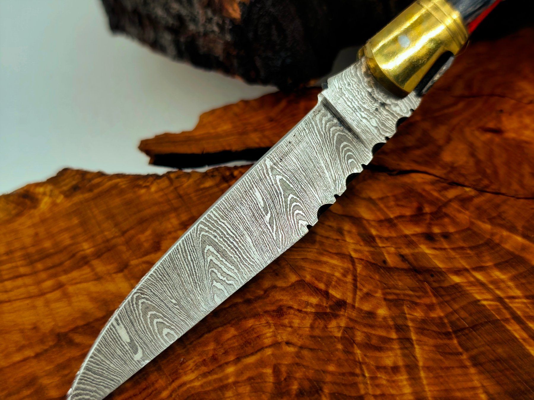 Accessori: Laguiole Damast Messer Klappmesser echtes Damastmesser – Nuovo e nell'imballaggio originale da Arlesheim venduto da Premius_1 3
