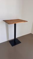 Bartisch / Stehtisch Nussbaum Massivholz & Metall