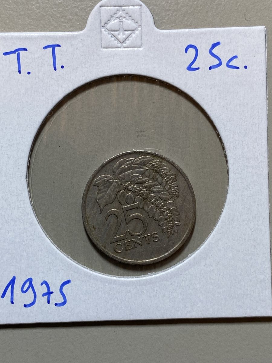 Toutes les monnaies: Trinité et Tobago - 25 cents - 1975 – D'occasion à Payerne par Mike1682