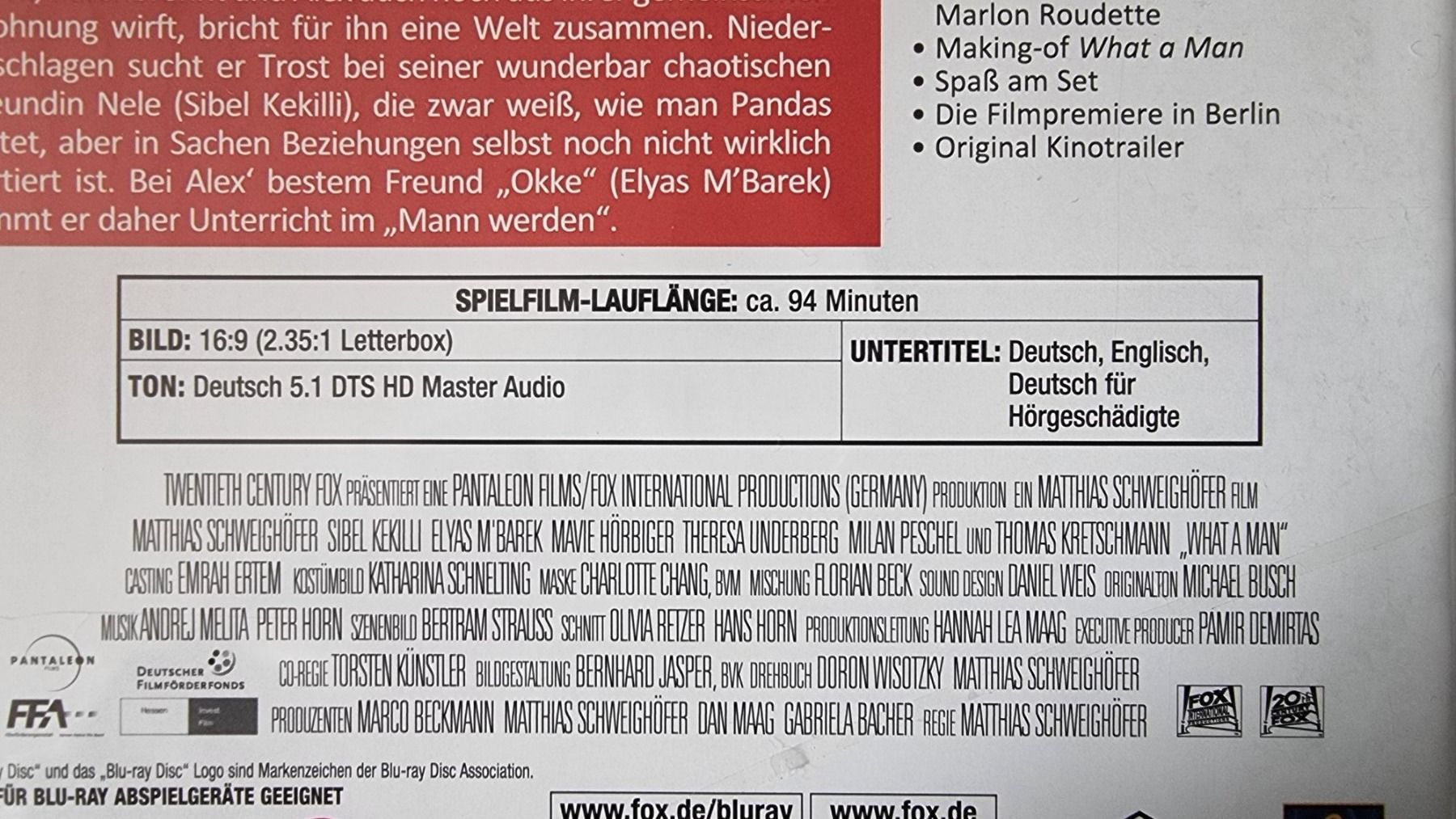 Tutti i DVDs: Blu Ray - What a Man / Matthias Schweighöfer – Usato da Oetwil am See venduto da fineli2 1