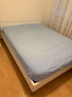 Bett Glas/Holz weiss 180x200cm guter Zustand