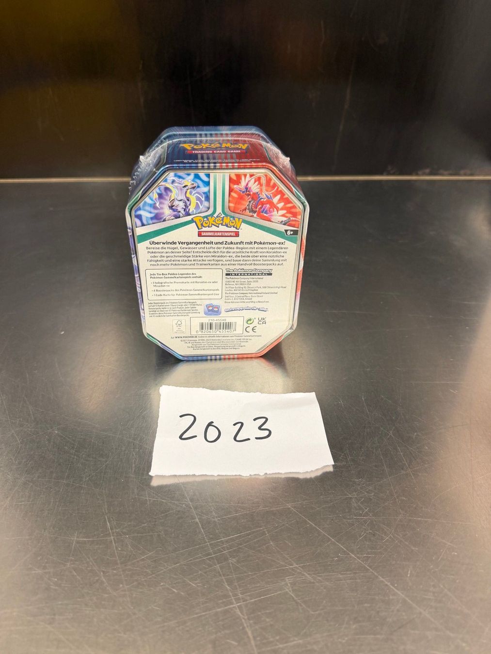 Pokémon Sammelbilder & Trading cards: POKEMON-TIN BOX-MIRAIDON-EX-2023 – Neu und originalverpackt aus Frick von RC2367 1