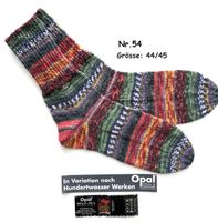 Handgestrickte "Hundertwasser" Socken  Grösse: 44/45  Nr.54