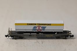 Güterwagen Hupac Camion Transport Roco Spur N