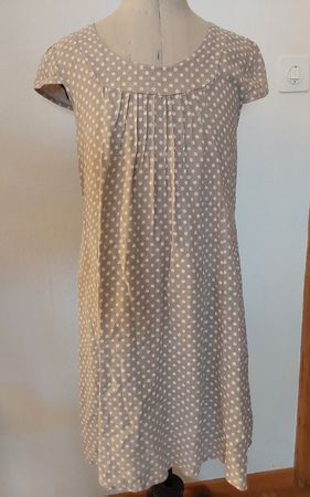 Kleid Leinen beige S Talia Benson