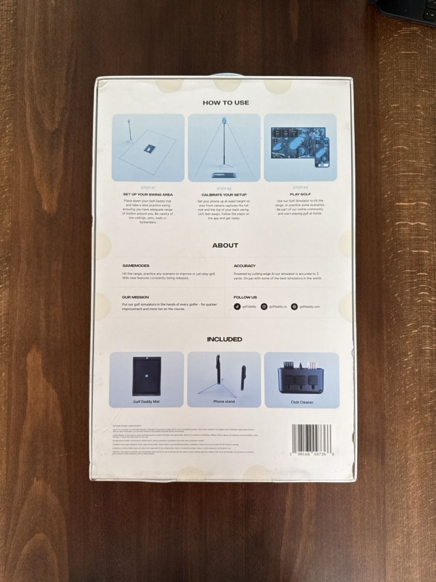 Mazze & Set: Golf Simulator GolfDaddy Trainingsmatte neu in OVP – Nuovo (secondo la descrizione) da Wittenbach venduto da Garyjohnbell 1