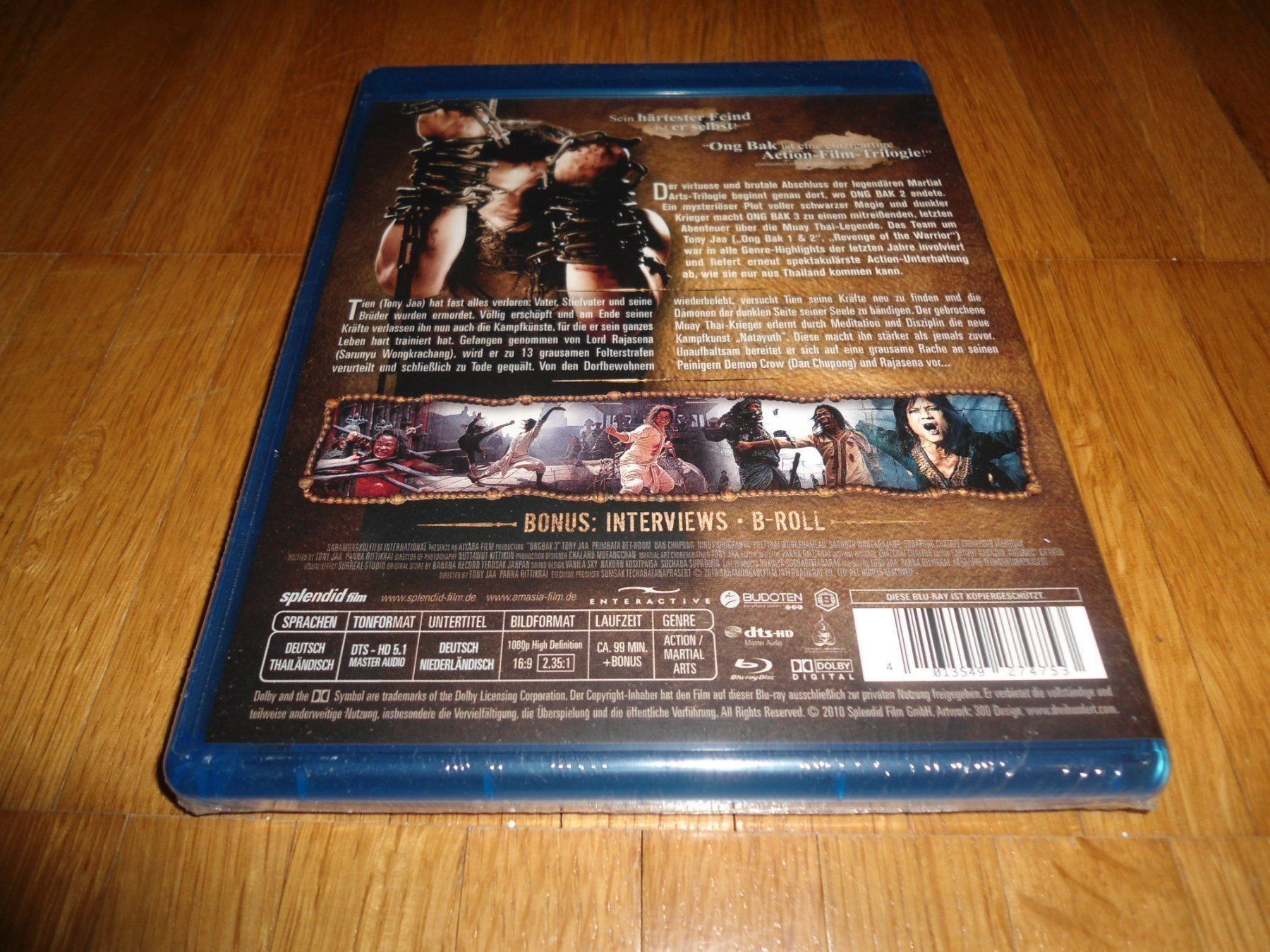 Tutti i DVDs: Ong Bak 3 - BLU-RAY - UNCUT – Nuovo e nell'imballaggio originale da Basel venduto da havsok 1