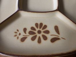 Rössler 7 assiettes à fondue chinoise décor fleurs