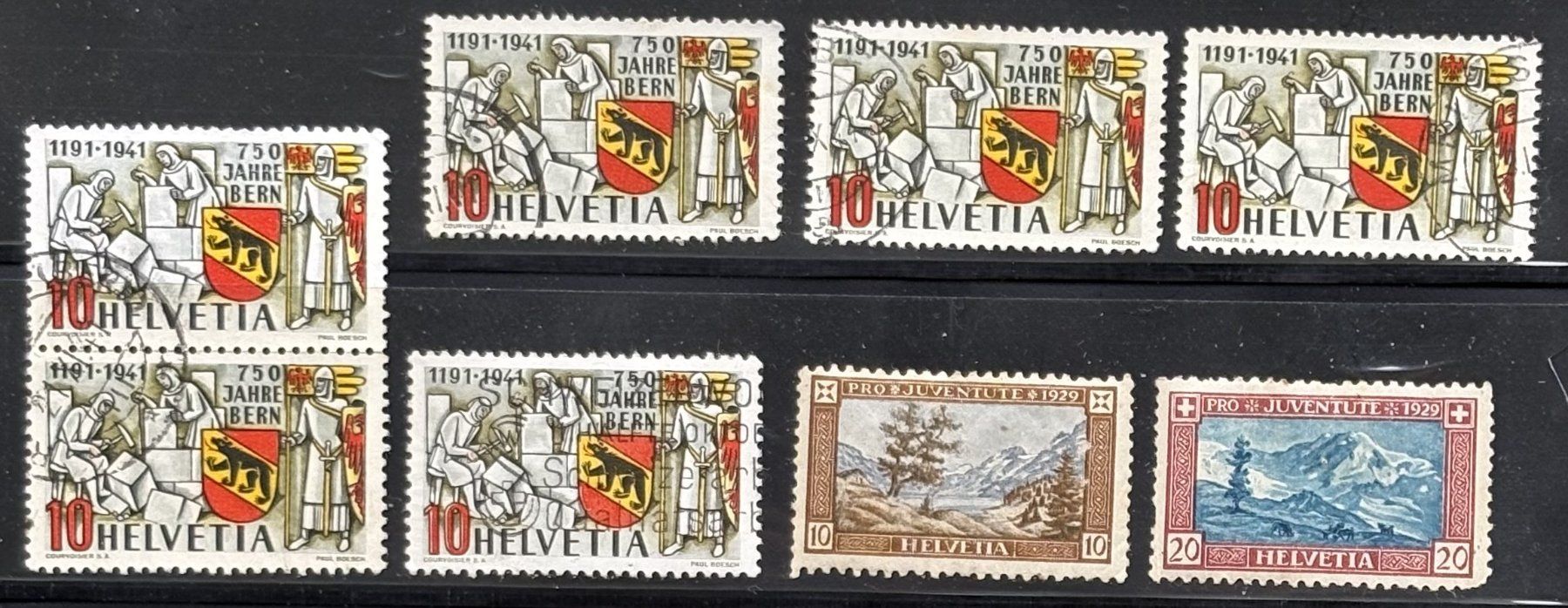 Alle Briefmarken: LOT SCHWEIZER BRIEFMARKEN – Gebraucht aus Ostermundigen von wini63 2