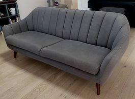 Canapé 3 places design scandinave anthracite