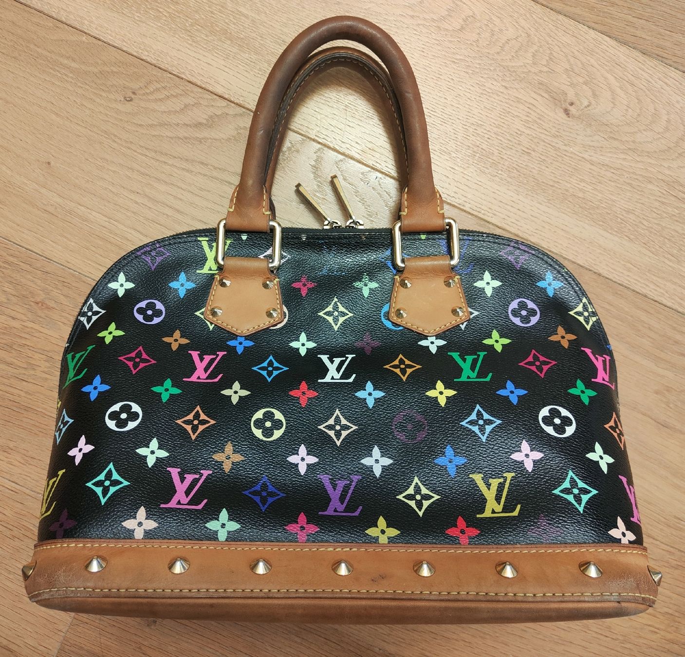 Louis Vuitton Borse: Louis Vuitton Alma Monogram Multicolor black Murakami – Usato da Zürich venduto da R-2015