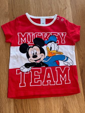 Mickey Mouse und Donald Walt Disney T-Shirt Grösse 74 - NEU