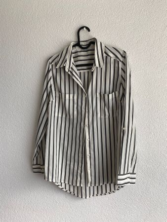 Chemise rayures noire et blanche