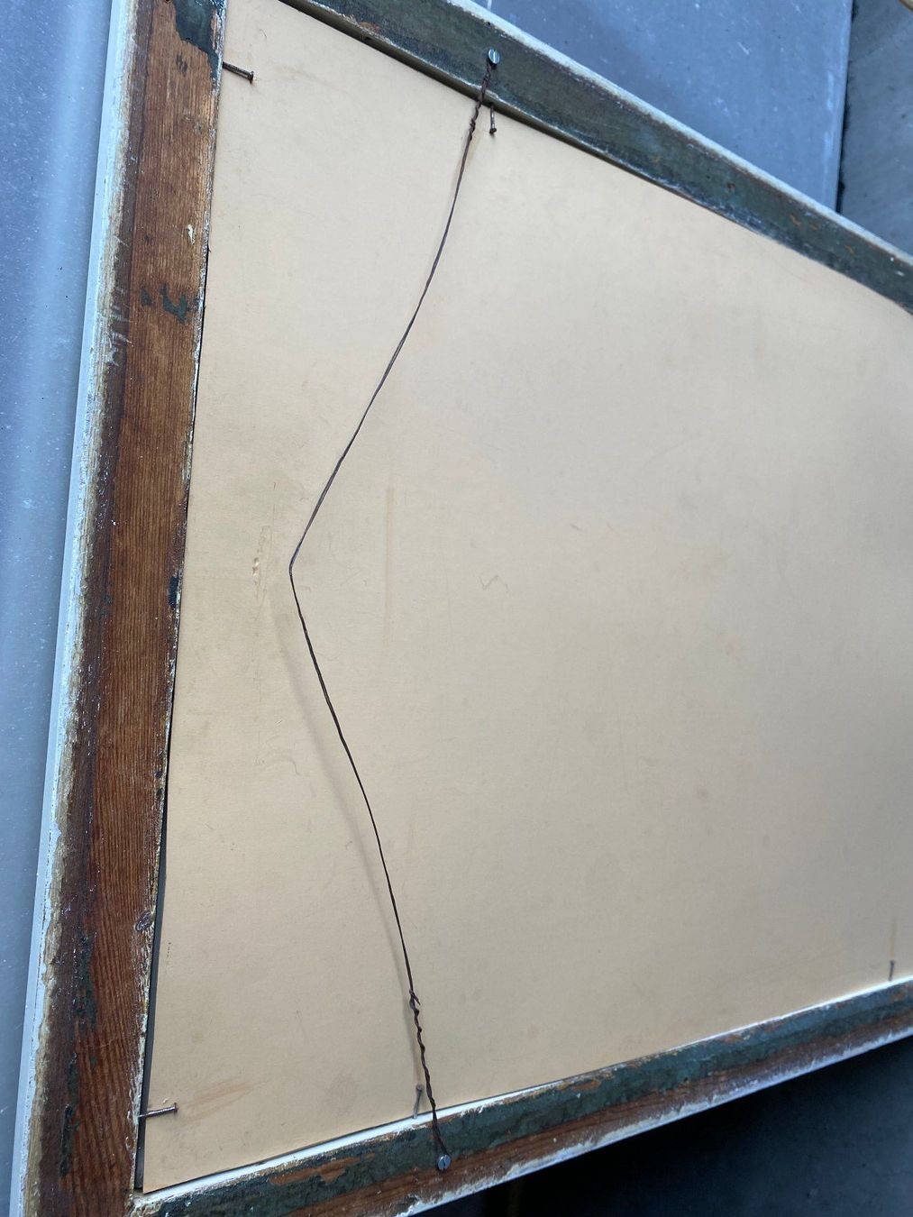 Gemälde: EXCLUSIVES BILD MIT EIERSCHALENFARBIGEM RAHMEN – Gebraucht aus thierachern von Styl 5
