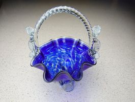 Murano Obstkorb blau