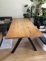 Massiver Esstisch aus Eiche - 210x100x75 cm