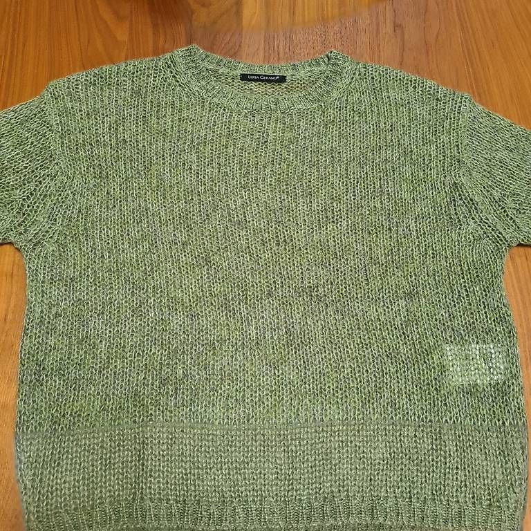 Maglioni & Felpe: Pullover Oliv/anthrazit, Gr 38, L. Cerano + Spitzentop – Usato da Oberaach venduto da Sey-gnb5 1