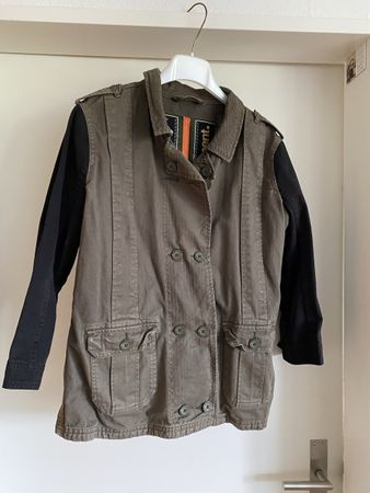 Superdry Übergangsjacke, oliv/schwarz, Grösse M-L