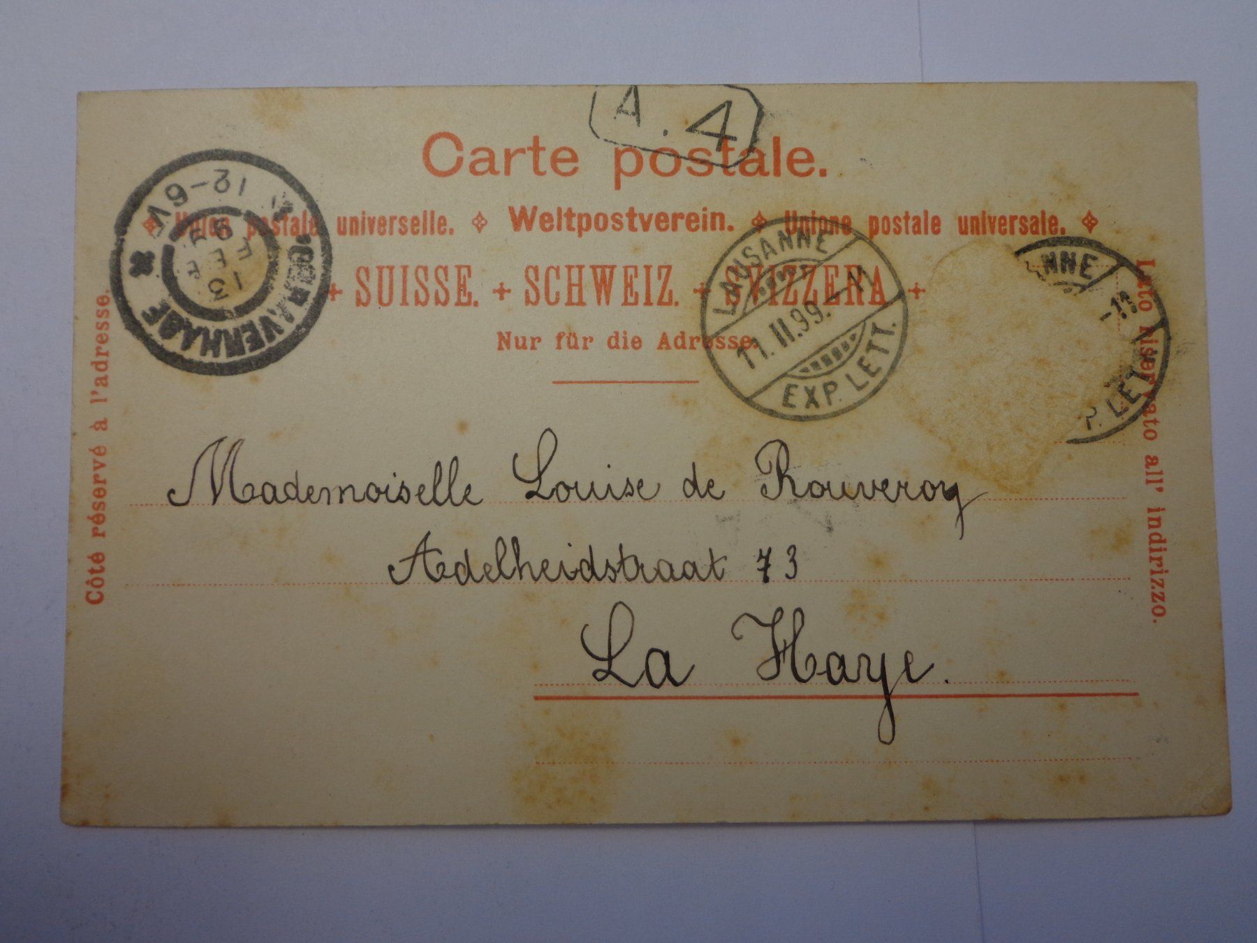 Cartoline postali: Antike Postkarten Ansichtskarten Schweiz Lac Leman Genfersee – Usato da Andeer venduto da Baerenburger 1