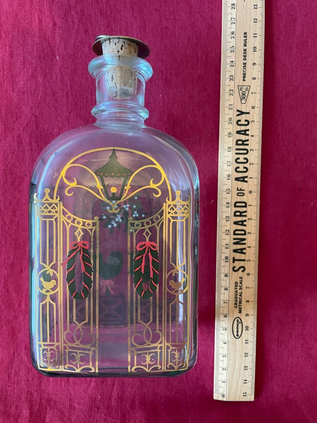 Holmegaard Bottiglie: Holmegaard Danemark - Belle bouteille de Noël – Usato da Cologny venduto da VintageFlamingo 4