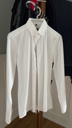 Olymp Hemd Level Five, Gr. 38 (15''), Weiss, Top Zustand!