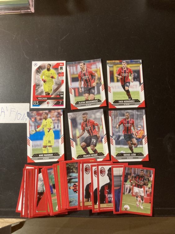 Alles AC Milan Cards + über 30x Stickers Panini Sammelkarten (Neu ...