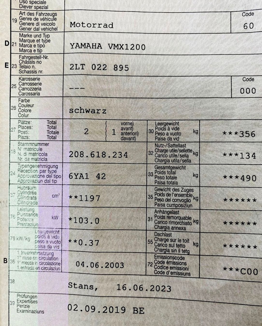 Yamaha Strada: YAMAHA VMAX 1200 CAN – Usato da Beckenried venduto da Easytrading4you 4