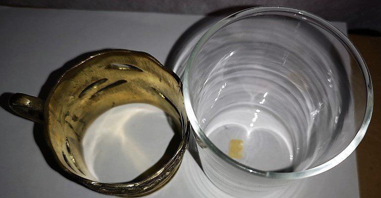 Bicchieri: Teeglas aus Messing Jesch (1) – Nuovo (secondo la descrizione) da Lutzenberg venduto da Pinschi01 3