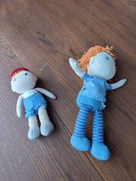 2 Kinder / Spielzeugpuppen aus Stoff
