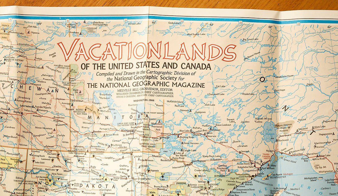 Cartine & Atlanti: National Geographic Karte Vacationlands – Usato da Bern venduto da Maccalvin 7