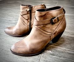 Stiefeletten von Passo Per Passo, Leder braun, Gr. 39
