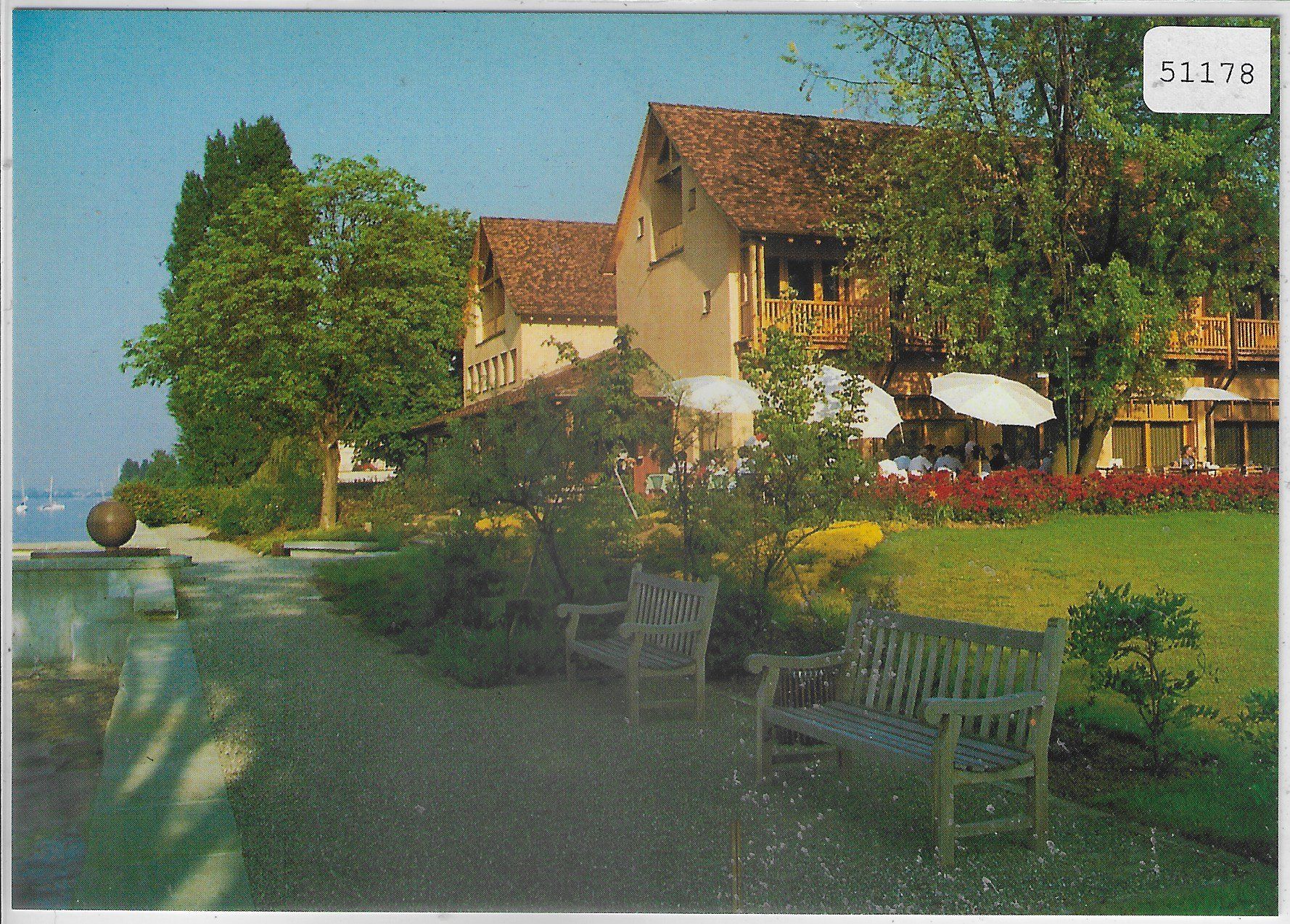 Ansichtskarten: Seehotel Schiff - Mannebach – Gebraucht aus Ettingen von Kartenplanet