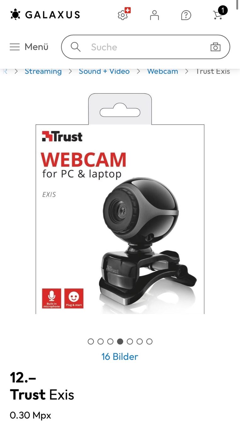 Trust Webcam: Trust Webcam, Exis – Nuovo e nell'imballaggio originale da Mägenwil venduto da Tascha07 3