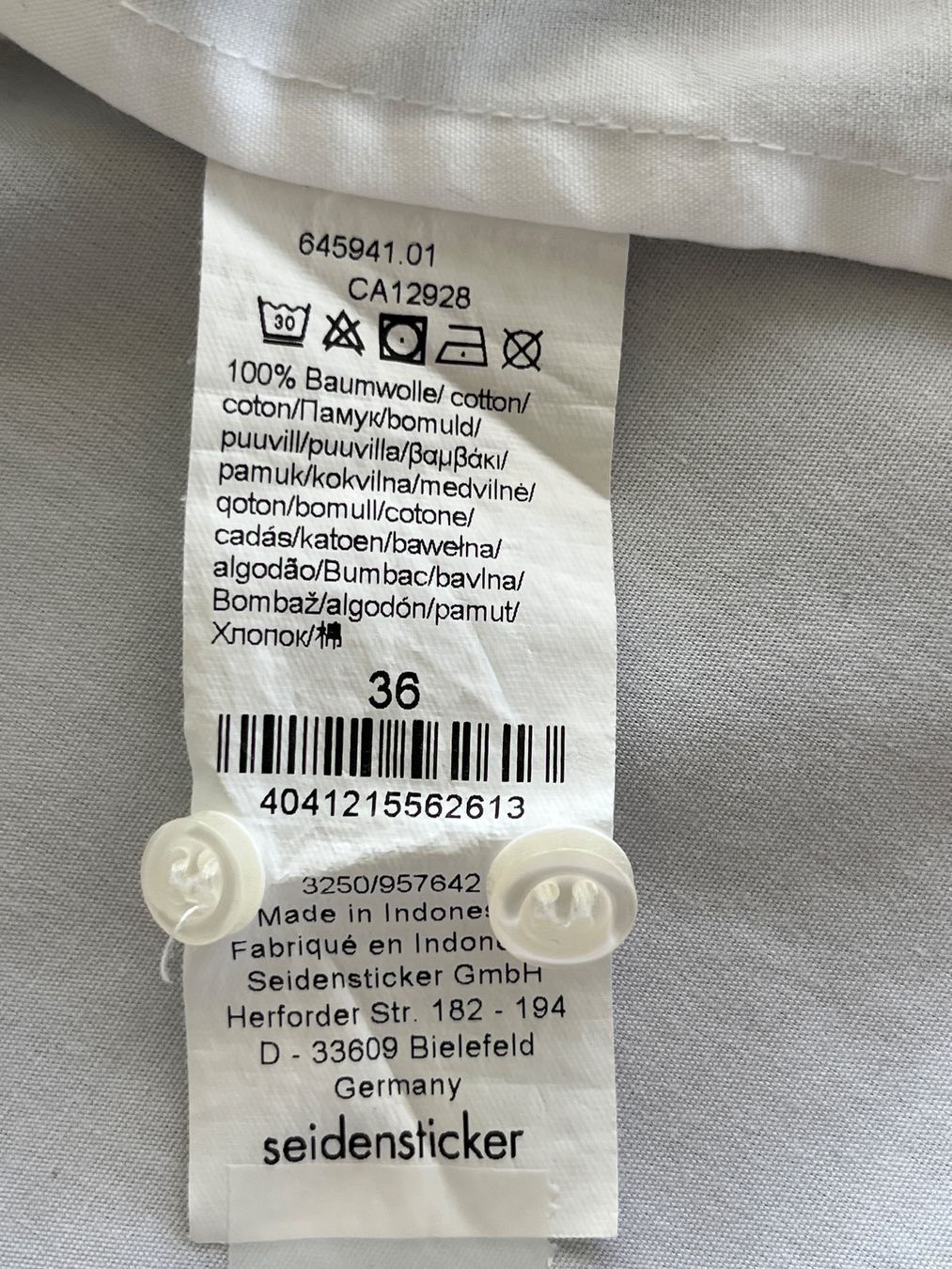 Camicette: Seidensticker Bluse weiss Gr. 36 – Nuovo (secondo la descrizione) da Illnau venduto da flamingo007 6