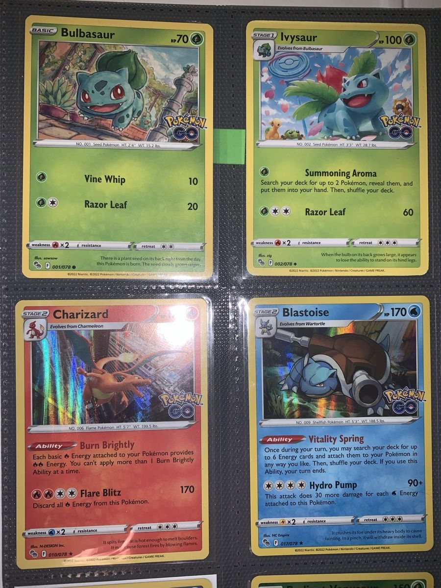 Pokémon Carte collezionabili: Charizard Go, Venusaur GO, Blastoise Go mix – Usato da Bironico venduto da ars_z6lb 1