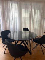 Neuer moderner Esstisch Schwarz – 120 × 120 cm