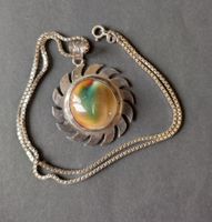HALSKETTE MIT ANHÄNGER OPERCULUM SHIVA AUGE SONNE KETTE